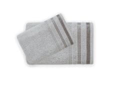 FARO Textil Bavlnený uterák Sagitta 70x140 cm strieborný
