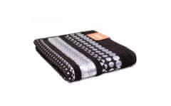 FARO Textil Bavlnený uterák Silver 50x90 cm čierny