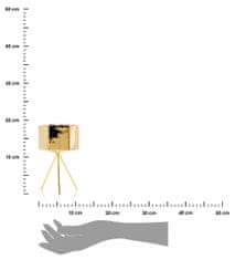 Dekorstyle Kvetináč na stojane Sashi 18,5 cm zlatý