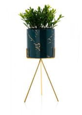 Dekorstyle Kvetináč na stojane Emma 32 cm zelený
