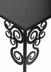 Dekorstyle Kvetinový stojan VIGNE 80 cm čierny