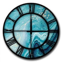 Hanah Home Nástenné hodiny Oceán 50 cm modré