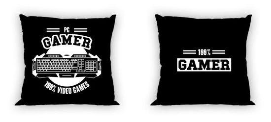 FARO Textil Obojstranná obliečka na vankúš Gamer 022 - 40x40 cm