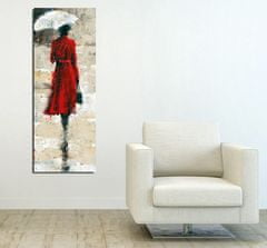 Hanah Home Obraz Woman In Red 30x80 cm