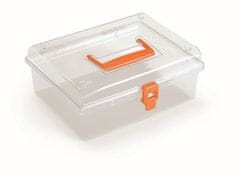 Prosperplast Organizér GEORG 24,5 x 21,4 x 10 cm oranžový