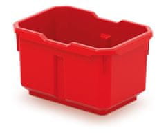 Prosperplast Sada úložných boxů 4 ks TITANIO 15,6 x 11 x 19,5 cm černo-červená