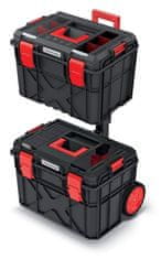 Prosperplast Sada kufrů na nářadí 2 ks XEBLOCCK LOG 54,6 x 38 x 78,5 cm černo-červená