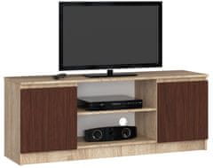 Akord TV stolík Beron 140 cm sonoma/wenge