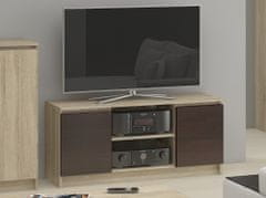 Akord TV stolík Beron 140 cm sonoma/wenge