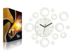 ModernClock 3D nalepovacie hodiny Ring biele