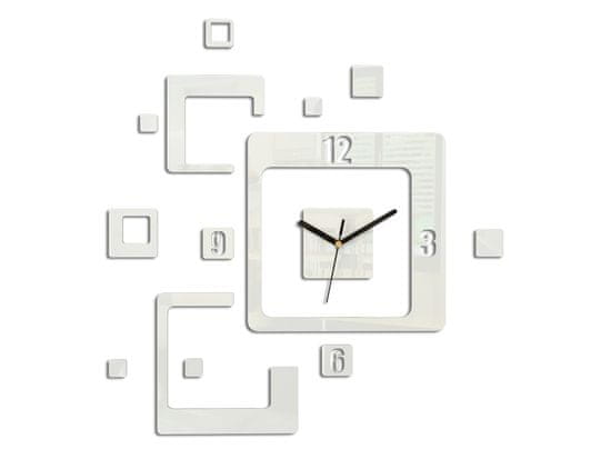 ModernClock 3D nalepovacie hodiny Trio biele