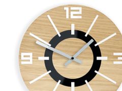 ModernClock Nástenné hodiny ALLADYN Wood hnedé