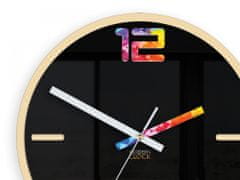 ModernClock Nástenné hodiny Etno čierne