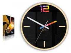 ModernClock Nástenné hodiny Etno čierne
