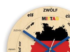 ModernClock Nástenné hodiny Germany hnedé