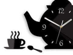 ModernClock Nástenné hodiny Kettle čierne