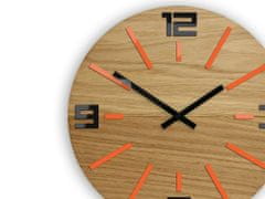 ModernClock Nástenné hodiny Sheen hnedé