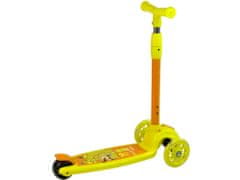 Lean-toys Trojkolka Balance Scooter Svetelné kolesá Žltá veverička