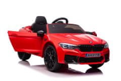 Lean-toys BMW M5 Red Battery Vehicle