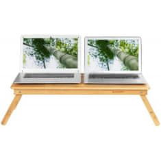 Songmics Bambusový stolík na laptop SONGMICS LLD004