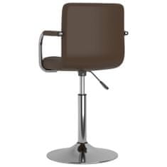 Vidaxl Barová stolička hnedá umelá koža