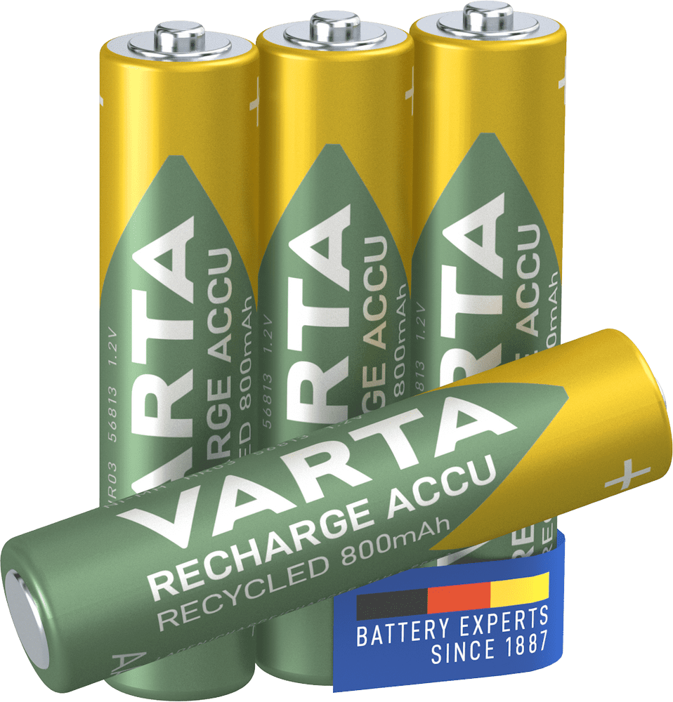 VARTA Nabíjacie batérie Recycled 4 AAA 800 mAh R2U 56813101404