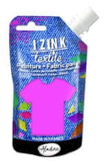 IZINK farba na textil - žiarivo ružová 80 ml