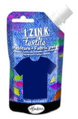 IZINK farba na textil - tmavomodrá 80 ml