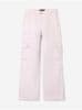 Svetloružové dievčenské široké nohavice s vreckami name it Hilse 146