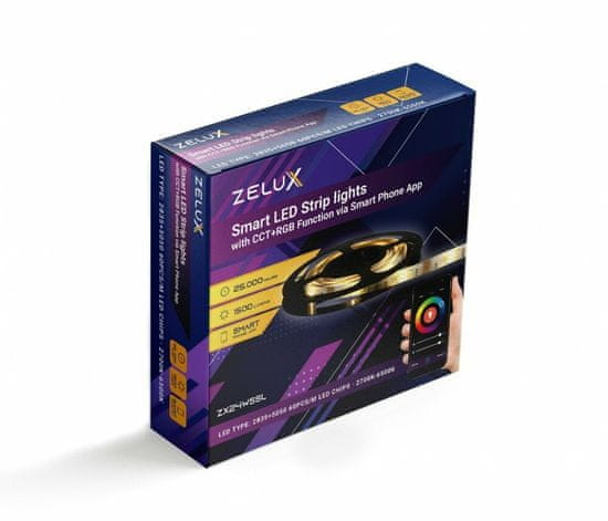 ZELUX LED pás 5m CCT+RGB BCT-01863