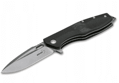 Böker Plus 01BO756 Caracal Folder Mini vreckový nôž 8cm, čierna, G10, rozbíjač skla