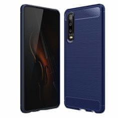 IZMAEL Carbon Shield TPU puzdro pre Huawei P30 - Tmavo Modrá KP19412