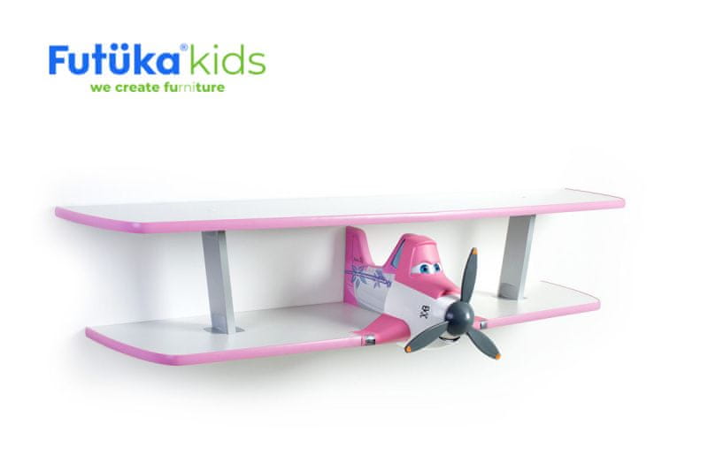 Futuka Kids Dětská polička AIR-2 dvojposchodová PINK