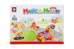 WOWO Magnetické Bloky Magický Magnet Mini - Sada 68 Kusov pre Deti 3+