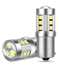 SEFIS LED žiarovka P21W BA15S 15SMD 3,5W bielá