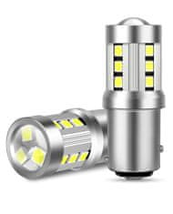 SEFIS LED žiarovka P21/5W BAY15D 15SMD 3,5W bielá