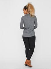 Vero Moda Dámsky sveter VMNELLIE Relaxed Fit 10220902 Medium Grey Melange (Veľkosť XS)