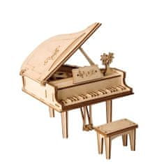 Robotime Robotime 3D drevené puzzle Grand piano 74 ks