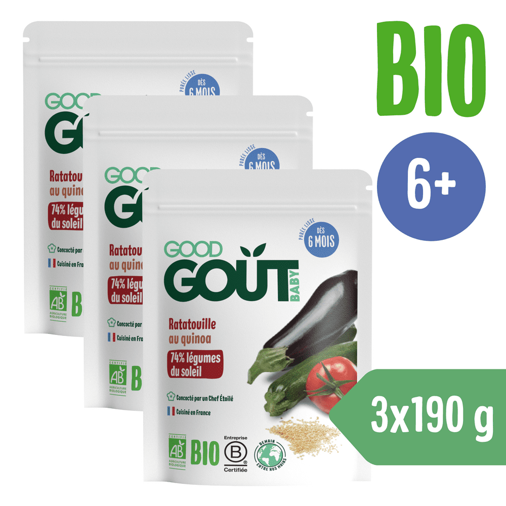 Good Gout BIO Ratatouille s quinou 3x 190 g