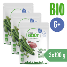 Good Gout BIO Hrášok s teľacím mäsom 3 x (190 g)