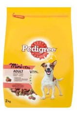 Pedigree Dry Adult Mini hovädzie a zelenina 2kg