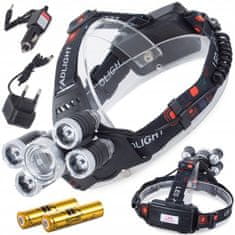 Bailong  Čelovka LED CREE XM-L T6 4x XPE