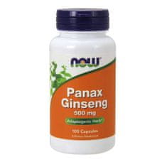 NOW Foods Panax Ginseng, 500 mg, 100 kapsúl