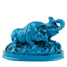Feng shui Harmony Modrá soška slon a nosorožec