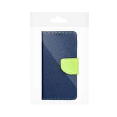 MobilMajak Puzdro / obal na Samsung Galaxy A34 modré / limetkové - kniha Fancy Book