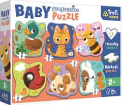 Trefl Baby puzzle Zvieratká 6v1 (2-6 dielikov)