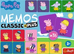 Trefl Pexeso Classic&Plus Prasiatko Peppa 4v1