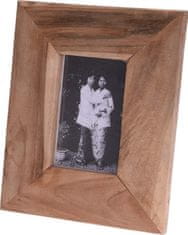 HOMESTYLING Fotorámik z teakového dreva 27,5 x 22 cm