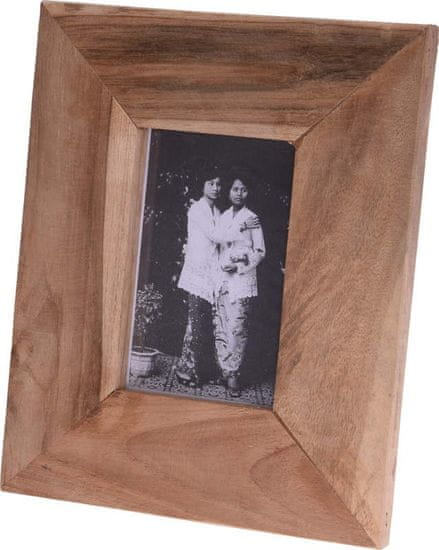 HOMESTYLING Fotorámik z teakového dreva 27,5 x 22 cm KO-J11800010