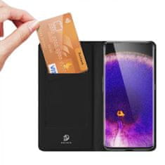 Dux Ducis Skin Pro knižkové kožené puzdro na Oppo Find X5, čierne